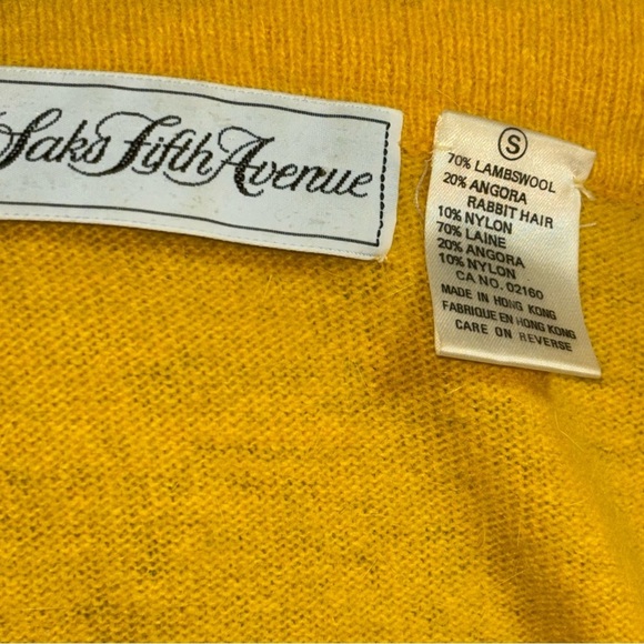 Saks Fifth Avenue Cowl Neck Lambswool/Angora Sweater Size S - Picture 6 of 8